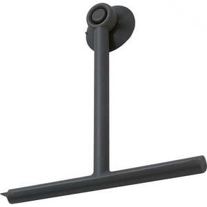 Černá stěrka s držákem 22 cm Gedy Gummy – Sapho obraz