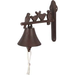 Litinový nástěnný zvonek s dekorativními ptáčky Esschert Design obraz