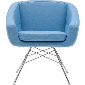 Světle modré křeslo Softline Aiko obraz