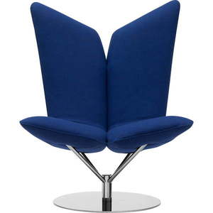 Tmavě modré křeslo Softline Angel Swivel obraz
