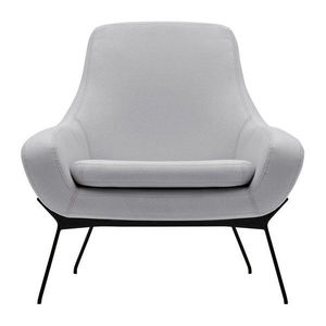 Stříbrně šedé křeslo Softline Noomi obraz