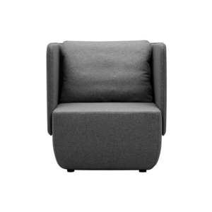 Antracitové křeslo Softline Opera Low obraz