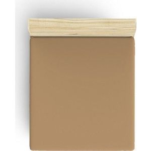 Hnědé napínací bavlněné prostěradlo 140x200 cm – Mijolnir obraz