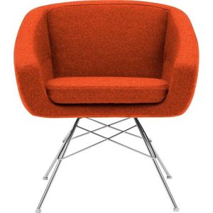 Oranžové křeslo Softline Aiko obraz