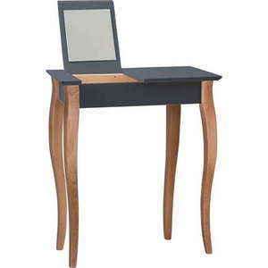 Grafitově šedý toaletní stolek se zrcadlem Ragaba Dressing Table, délka 65 cm obraz