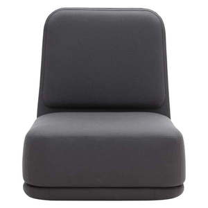 Tmavě šedé křeslo Softline Standby High obraz