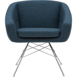 Tmavě modré křeslo Softline Aiko obraz