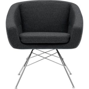 Antracitové křeslo Softline Aiko obraz