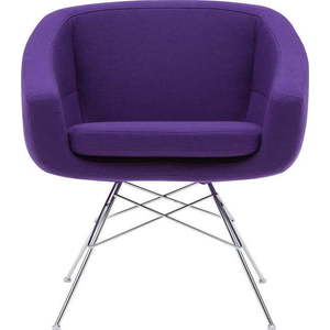 Tmavě fialové křeslo Softline Aiko obraz