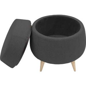 Antracitový puf s úložním prostorem Softline Pod obraz