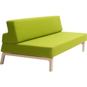 Limetkově zelená rozkládací pohovka Softline Lazy obraz