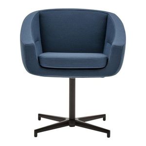 Modré otočné křeslo Softline Aiko Swivel obraz