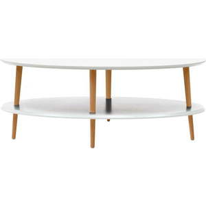 Bílý konferenční stolek se sníženou spodní deskou Ragaba OVO obraz
