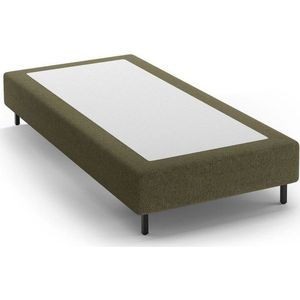 Zelená čalouněná jednolůžková postel bez čela 90x200 cm Whale – Micadoni obraz