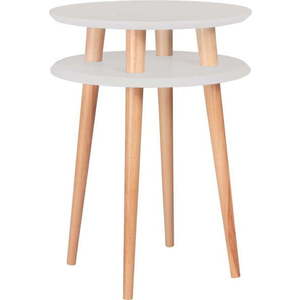 Světle šedý odkládací stolek Ragaba UFO, Ø 45 cm obraz