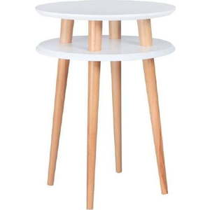 Bílý odkládací stolek Ragaba UFO, Ø 45 cm obraz