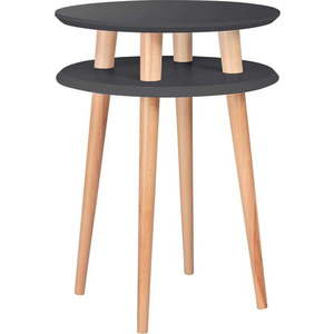 Grafitově šedý konferenční stolek Ragaba UFO, Ø 45 cm obraz