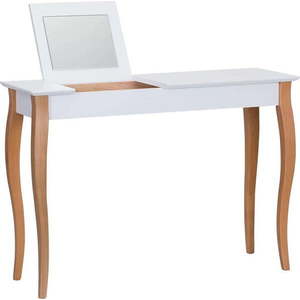 Bílý toaletní stolek se zrcadlem Ragaba Dressing Table, délka 105 cm obraz