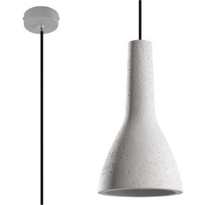 Světle šedé závěsné svítidlo s betonovým stínidlem ø 17 cm Mattia – Sollux obraz
