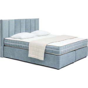 Modrá boxspring postel 160x200 cm Olia Bold Line – Bonami Selection obraz