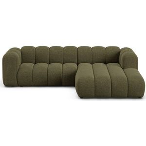 Zelená žinylková rohová pohovka (pravý roh/s lenoškou) Lupine – Micadoni obraz