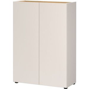 Krémová skříňka v dekoru dubu 74x105x33 cm Alviano – Germania obraz