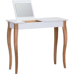 Bílý toaletní stolek se zrcadlem Ragaba Dressing Table, délka 85 cm obraz
