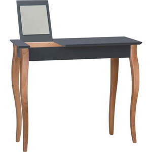 Grafitově šedý toaletní stolek se zrcadlem Ragaba Dressing Table, délka 105 cm obraz