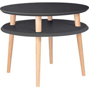 Grafitově šedý konferenční stolek Ragaba UFO, Ø 57 cm obraz