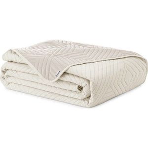 Krémový prošívaný přehoz z mikrovlákna 220x240 cm Softa – Restilo obraz