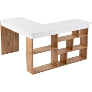 Rohový pracovní stůl v dekoru borovice 120x130 cm Vesper – Kalune Design obraz