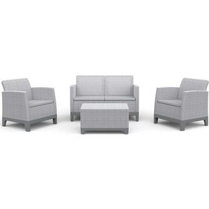 Světle šedý zahradní lounge set pro 4 Scandi Forma – Keter obraz