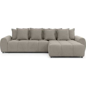 Taupe rohová pohovka (pravý roh/s lenoškou) Albane – Ropez obraz