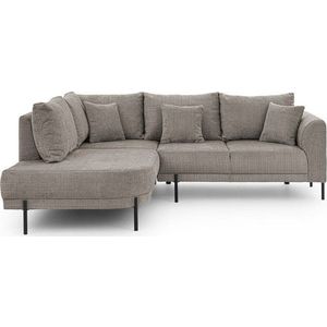 Taupe žinylková rohová pohovka (levý roh/do L) Mauris – Ropez obraz