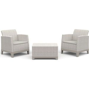 Šedobéžový zahradní lounge set pro 2 Scandi Forma – Keter obraz