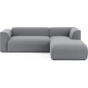 Světle šedá rohová pohovka (pravý roh/s lenoškou) Merid – Ropez obraz