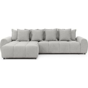 Světle šedá rohová pohovka (levý roh/s lenoškou) Albane – Ropez obraz