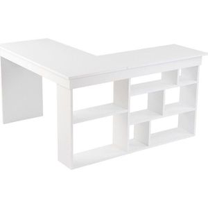 Matný rohový pracovní stůl 120x130 cm Vesper – Kalune Design obraz