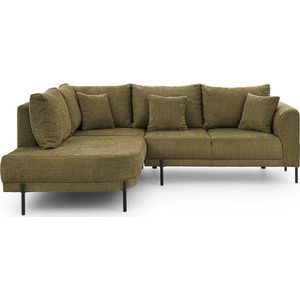 Zelená žinylková rohová pohovka (levý roh/do L) Mauris – Ropez obraz