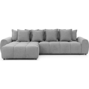 Šedá rohová pohovka (levý roh/s lenoškou) Albane – Ropez obraz