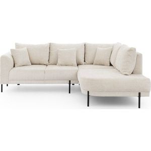 Béžová žinylková rohová pohovka (pravý roh/do L) Mauris – Ropez obraz