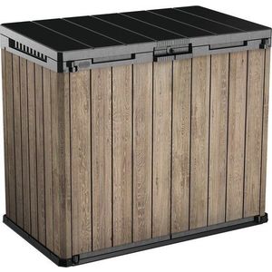 Hnědý plastový zahradní úložný box Deco – Keter obraz