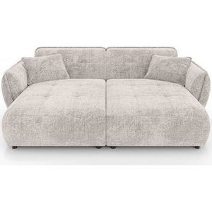 Béžová žinylková pohovka s lenoškou 252 cm Nelia Big – Ropez obraz