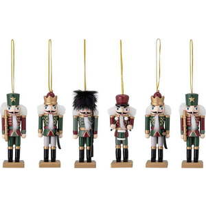 Dřevěné vánoční ozdoby v sadě 6 ks 13 cm Nikita – Bloomingville obraz