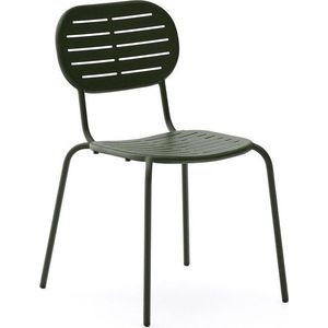 Tmavě zelená kovová zahradní židle Brai – Kave Home obraz