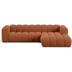 Žinylková rohová pohovka v cihlové barvě (pravý roh/s lenoškou) Lupine – Micadoni obraz