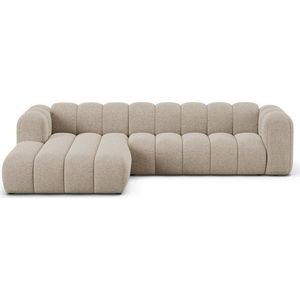 Béžová žinylková rohová pohovka (levý roh/s lenoškou) Lupine – Micadoni obraz