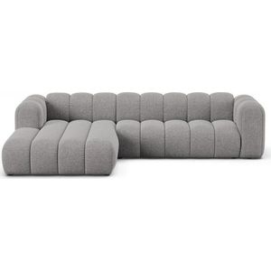 Šedá žinylková rohová pohovka (levý roh/s lenoškou) Lupine – Micadoni obraz