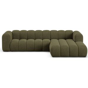 Zelená žinylková rohová pohovka (pravý roh/s lenoškou) Lupine – Micadoni obraz