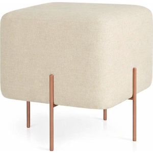 Krémový taburet Copper – Artie obraz